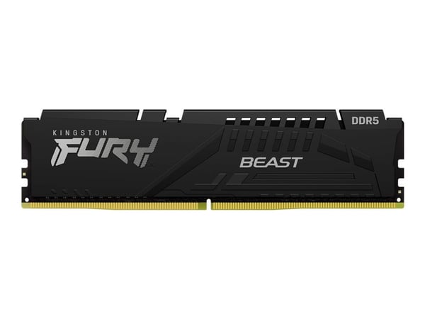 Kingston FURY Beast - DDR5 - sett - 128 GB: 4 x 32 GB - DIMM 288-pin - 5600 MT/s / PC5-44800 - CL40 - 1.25 V - ikke-bufret - on-die ECC - svart