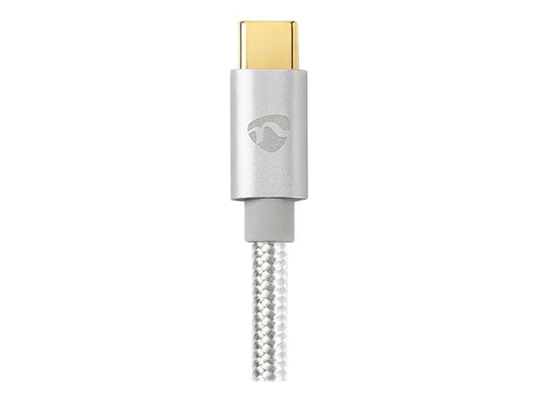Nedis - Lightning-kabel - Lightning hann til USB-C hann - 2 m - aluminium