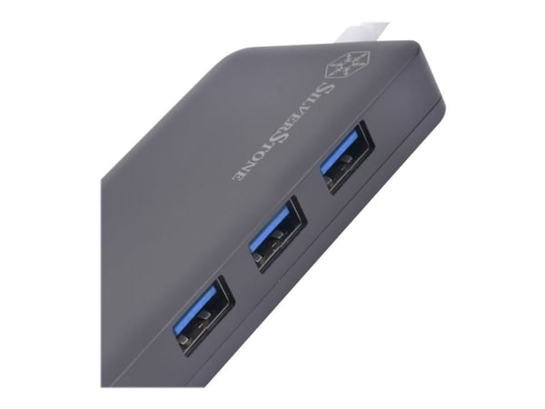 SilverStone EP14 - Hub - 3 x USB 3.1 Gen 1 + 1 x HDMI + 1 x USB 3.1 Gen 1 (power delivery) - stasjonær