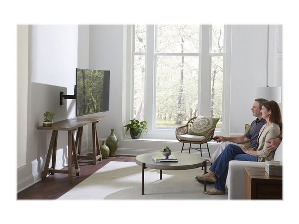 Sanus FMF319 - Monteringssett (veggmontering) - full bevegelse - for LCD-skjerm - metall - svart - skjermstørrelse: 32"-55"