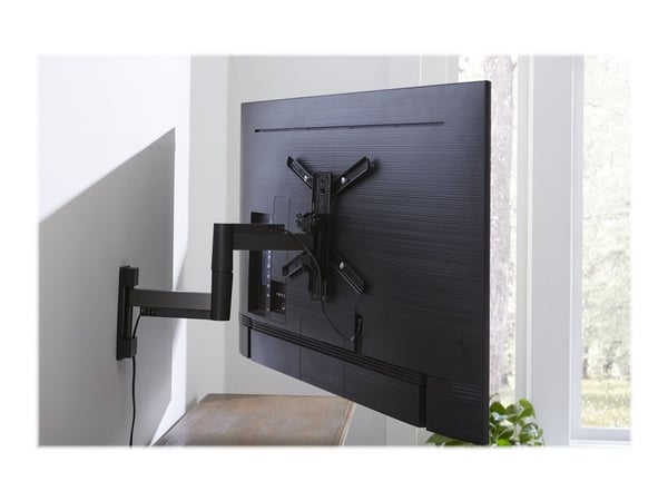 Sanus FMF319 - Monteringssett (veggmontering) - full bevegelse - for LCD-skjerm - metall - svart - skjermstørrelse: 32"-55"