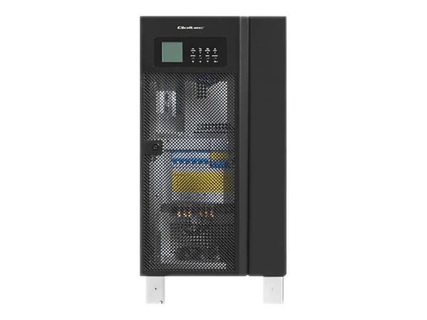 Qoltec - UPS - AC 380 V - 8 kW - 10000 VA - kolme vaihetta - RS-232, RS-485, USB - musta