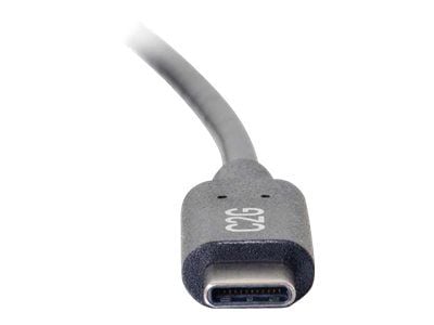 C2G 1.8m (6ft) USB C Cable - USB 2.0 (3A) - M/M USB Type C Cable - Black - USB-kabel - USB-C (hann) til USB-C (hann) - USB 2.0 - 3 A - 1.8 m - svart
