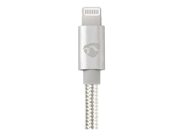 Nedis - Lightning-kabel - Lightning hann til USB-C hann - 2 m - aluminium