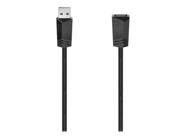 Hama Essential Line - USB-forlengelseskabel - USB (hann) til USB (hunn) - USB 2.0 - 500 mA - 1.5 m - svart