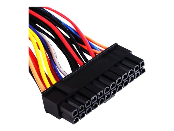 SilverStone PP10 - Förlängningskabel för ström - 24-pin ATX (hona) till 24-pin ATX (hane) - 50 cm