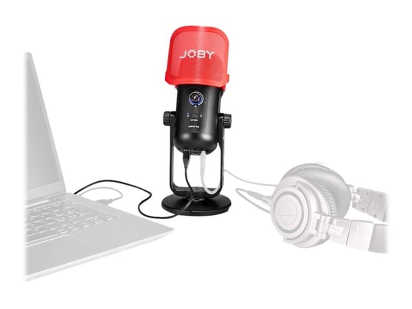 JOBY Wavo POD - Mikrofon - USB - svart, rød