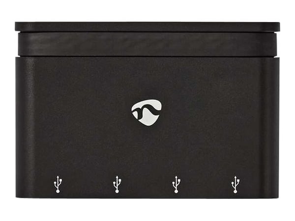 Nedis TCARF200BK - Keskitin - 4 x SuperSpeed USB 3.0 - pöytätietokoneet