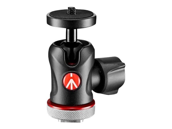 Manfrotto 492 Centre Ball Head with Cold shoe mount - Kulehode / hot shoe-montering