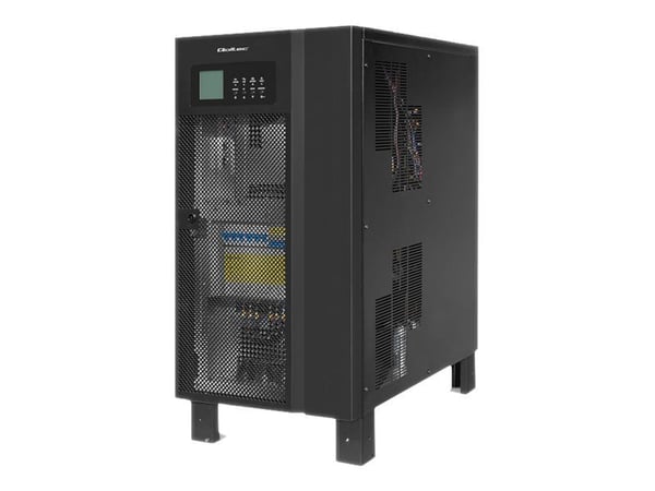 Qoltec - UPS - AC 380 V - 12 kW - 15000 VA - 3-faset - RS-232, USB, RS-485 - svart