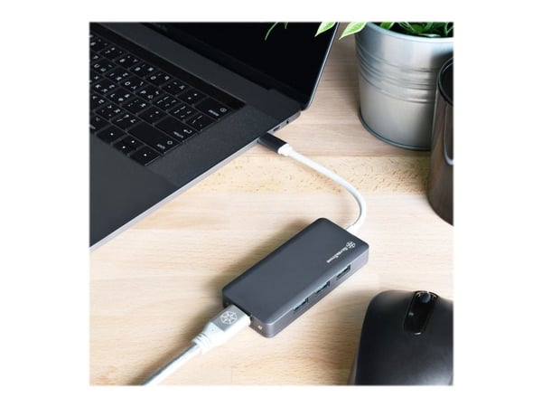 SilverStone EP14 - Hub - 3 x USB 3.1 Gen 1 + 1 x HDMI + 1 x USB 3.1 Gen 1 (power delivery) - stasjonær