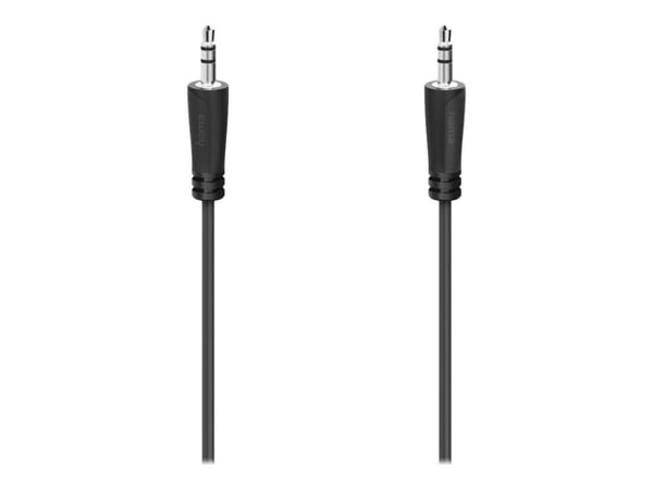 Hama - Lydkabel - mini-phone stereo 3.5 mm hann til mini-phone stereo 3.5 mm hann - 1.5 m - svart