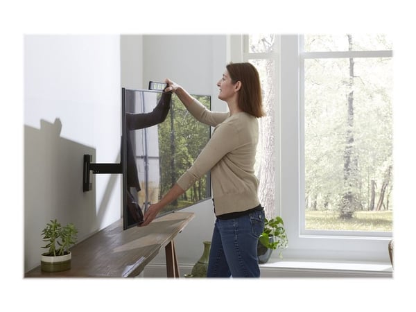 Sanus FMF319 - Monteringssett (veggmontering) - full bevegelse - for LCD-skjerm - metall - svart - skjermstørrelse: 32"-55"