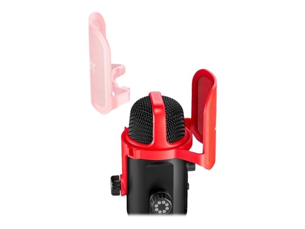 JOBY Wavo POD - Mikrofon - USB - svart, rød