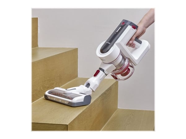 SEVERIN HV 7166 - Støvsuger - pinne/håndholdt (2-i-1) - uten pose - 400 W - uten kabel - hvit/rød