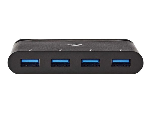 Nedis TCARF200BK - Keskitin - 4 x SuperSpeed USB 3.0 - pöytätietokoneet