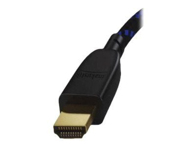 in-akustik Premium - Ultra High Speed - HDMI-kabel med Ethernet - HDMI hann til HDMI hann - 2 m - trippel beskyttelse - svart/blå - 10K120Hz (10240...