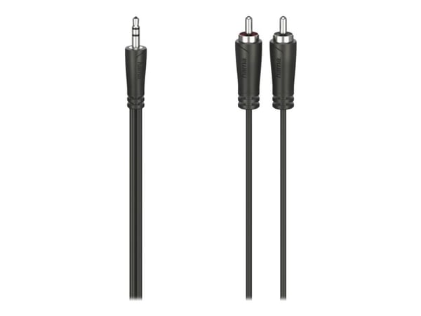Hama - Lydkabel - mini-phone stereo 3.5 mm hann til RCA hann - 1.5 m - svart