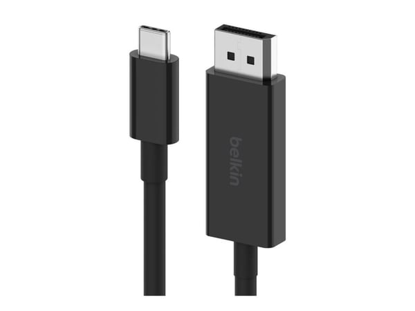 Belkin CONNECT - Adapterkabel - USB-C (hann) til DisplayPort (hann) - DisplayPort 1.4 - 2 m - 4K-støtte, 8K-støtte - svart