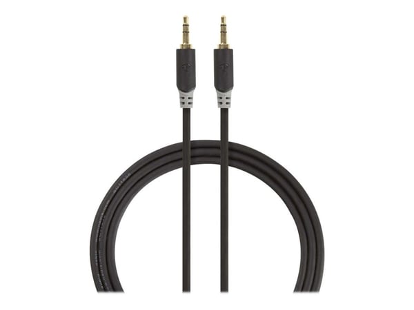 Nedis - Lydkabel - mini-phone stereo 3.5 mm hann til mini-phone stereo 3.5 mm hann - 2 m - antrasitt - rund