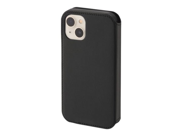 Hama Essential Line MagCase Finest Sense - Lommebok for mobiltelefon - MagSafe-samsvar - leatherette - svart - for Apple iPhone 13