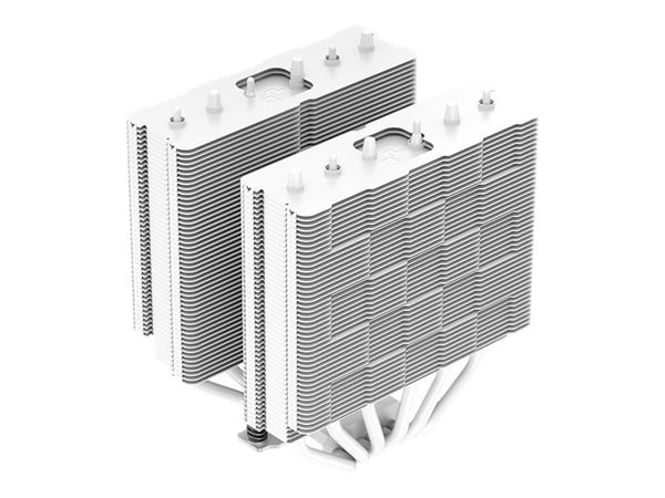 Deepcool AG620 WH ARGB - Prosessorkjøler - (for: LGA1155, LGA2011, LGA1150, LGA2011-3, LGA1151, AM4, LGA2066, LGA1200, LGA1700, AM5) - 120 mm - hvit