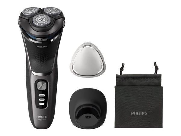 Philips 3000 Series S3343 - Barbermaskin - trådløs - mørkesvart