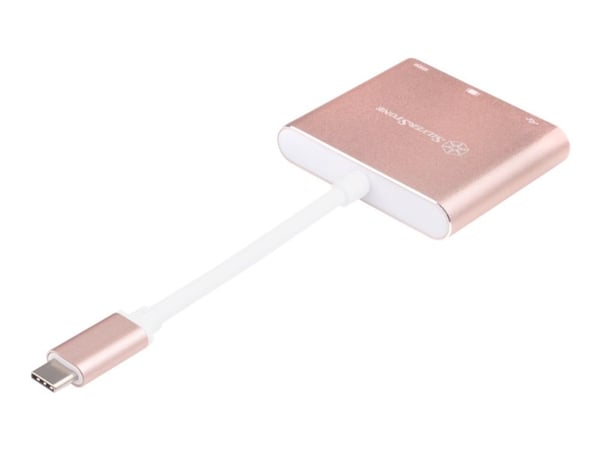 SilverStone EP08 - Extern videoadapter - USB-C 3.1 - HDMI - rosa