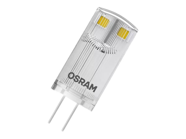 OSRAM PIN 10 - LED - form: T12 - G4 - 0.9 W (ekvivalent 10 W) - klasse F - varmt hvitt lys - 2700 K