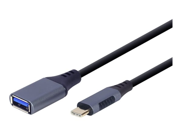 Gembird A-USB3C-OTGAF-01, 0,15 m, USB C, USB A, USB 3.2 Gen 1 (3.1 Gen 1), 5000 Mbit/s, Harmaa