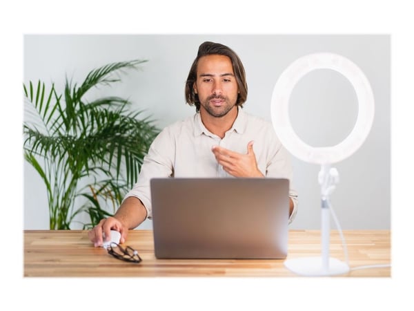 Kodak Ring Light 10" - Selfie-rengasvalo - 1 hoveder - LED - DC