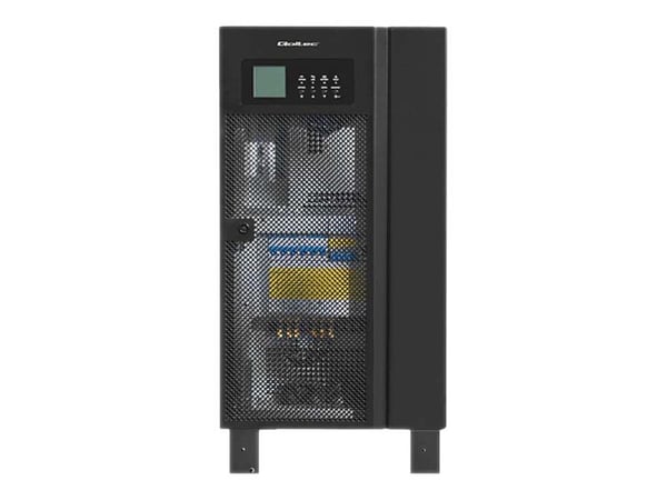 Qoltec - UPS - AC 380 V - 12 kW - 15000 VA - 3-faset - RS-232, USB, RS-485 - svart