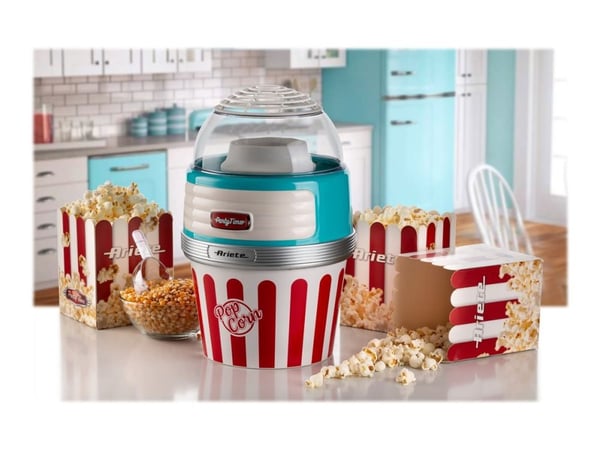 Ariete Party Time 2957 Pop Corn XL - Popkornmaker - 1.1 kW - lys blå