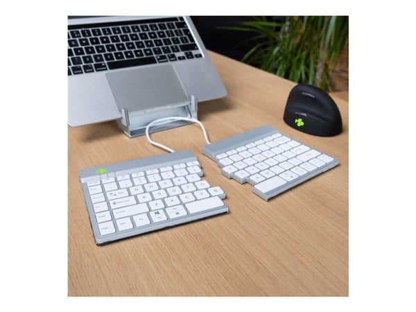 R-Go Tools Split Break, Bluetooth, QWERTY, Valkoinen