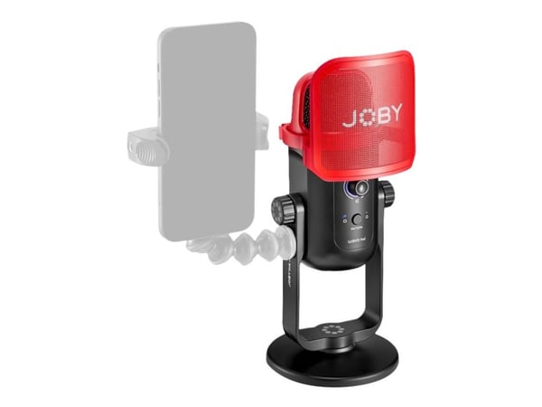 JOBY Wavo POD - Mikrofon - USB - svart, rød