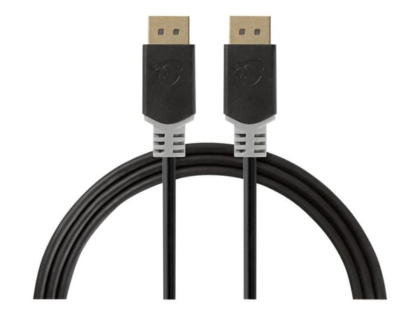 Nedis - DisplayPort-kabel - DisplayPort (hann) rett til DisplayPort (hann) rett - DisplayPort 1.4 - 3 m - formstøpt, rund, 8K-støtte - grå, antrasitt Nedis - DisplayPort-kabel - DisplayPort (hann) rett til DisplayPort (hann) rett - DisplayPort 1.4 - 3 m - formstøpt, rund, 8K-støtte - grå, antrasitt