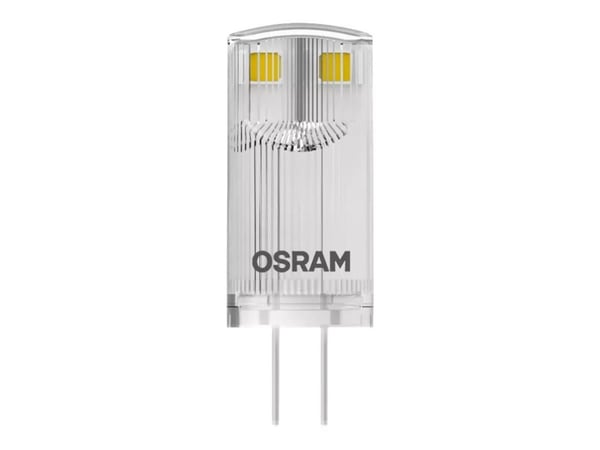 OSRAM PIN 10 - LED - form: T12 - G4 - 0.9 W (ekvivalent 10 W) - klasse F - varmt hvitt lys - 2700 K