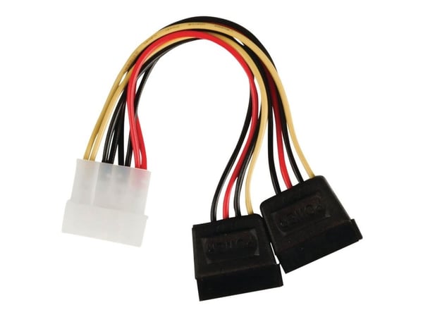 Nedis - Strømadapter - 4-pin intern strøm (hann) til SATA-strøm (hunn) - 15 cm - forskjellige
