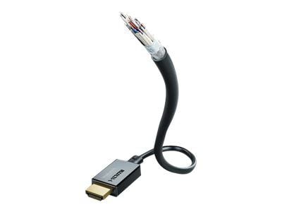 in-akustik Star - Ultra High Speed - HDMI-kabel med Ethernet - HDMI hann til HDMI hann - 2 m - trippel beskyttelse - svart - 10K120Hz (10240x4320) ...