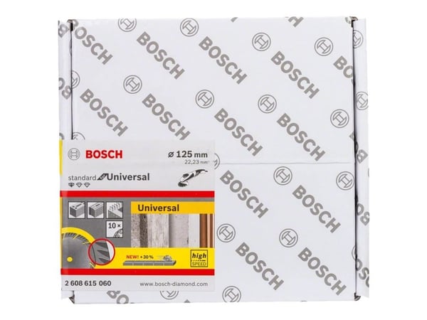 Bosch DIAMANTSKIVE STD UNIV 125X22,23MM 10STK 10STK