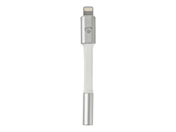 Nedis - Lightning til hodetelefonjakk-adapter - Lightning hann til mini-phone stereo 3.5 mm hunn - 15 cm - aluminium