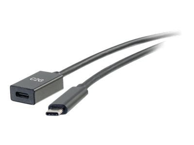 C2G 3ft USB-C to C 3.1 (Gen 2) Male to Female Extension Cable (10Gbps) - USB-forlengelseskabel - USB-C (hann) til USB-C (hunn) - USB 3.1 Gen 2 / Th...