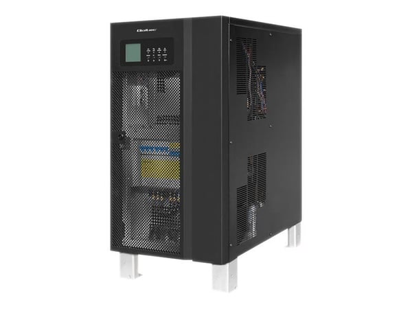 Qoltec - UPS - AC 380 V - 8 kW - 10000 VA - kolme vaihetta - RS-232, RS-485, USB - musta
