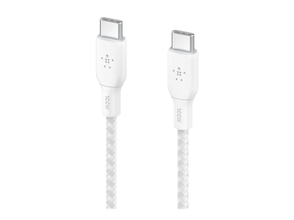 Belkin BOOST CHARGE, 2 m, USB C, USB C, USB 2.0, 480 Mbit/s, Valkoinen