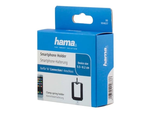 Hama - Holder for mobiltelefon - 5.5 x 8.2 cm supported width - svart