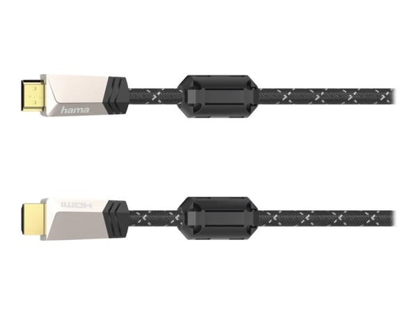 Hama - Premium High Speed - HDMI-kabel med Ethernet - HDMI plugg til HDMI plugg - 1.5 m - skjermet - bronsekaffe - 4K-støtte