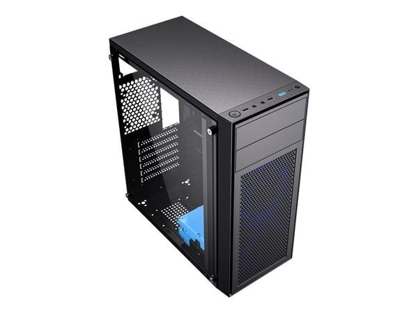 Gembird Fornax M100B - - ATX - sidepanel med vindu (glass) - ingen strømforsyning (ATX) - svart - USB/lyd