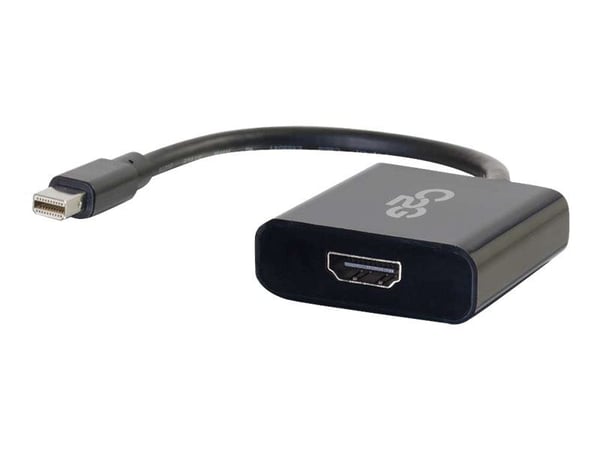 C2G Mini DisplayPort to HDMI Active Adapter Converter 4K UHD - Black - Video adapter - Mini DisplayPort hann til HDMI hunn - trippel beskyttelse - ...