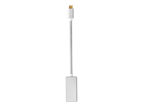 Nedis Fabritallic - USB / DisplayPort-adapter - USB-C (hann) til DisplayPort (hunn) - USB 3.2 Gen 1 - 20 cm - formstøpt, rund, 1080p-støtte, 4K 60H...