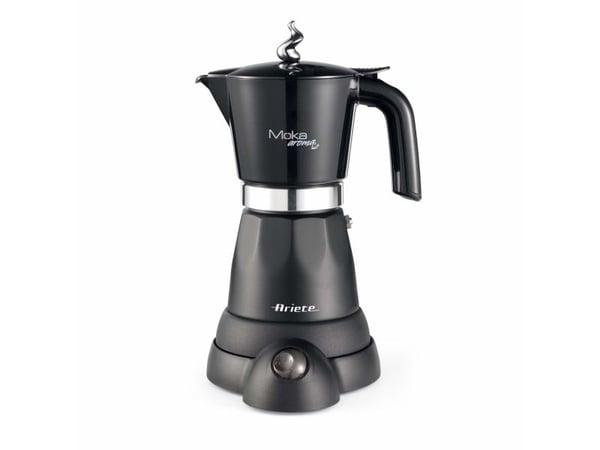 Ariete 1368/01, Elektrisk mokkakanne, Malt kaffe, 480 W, Svart